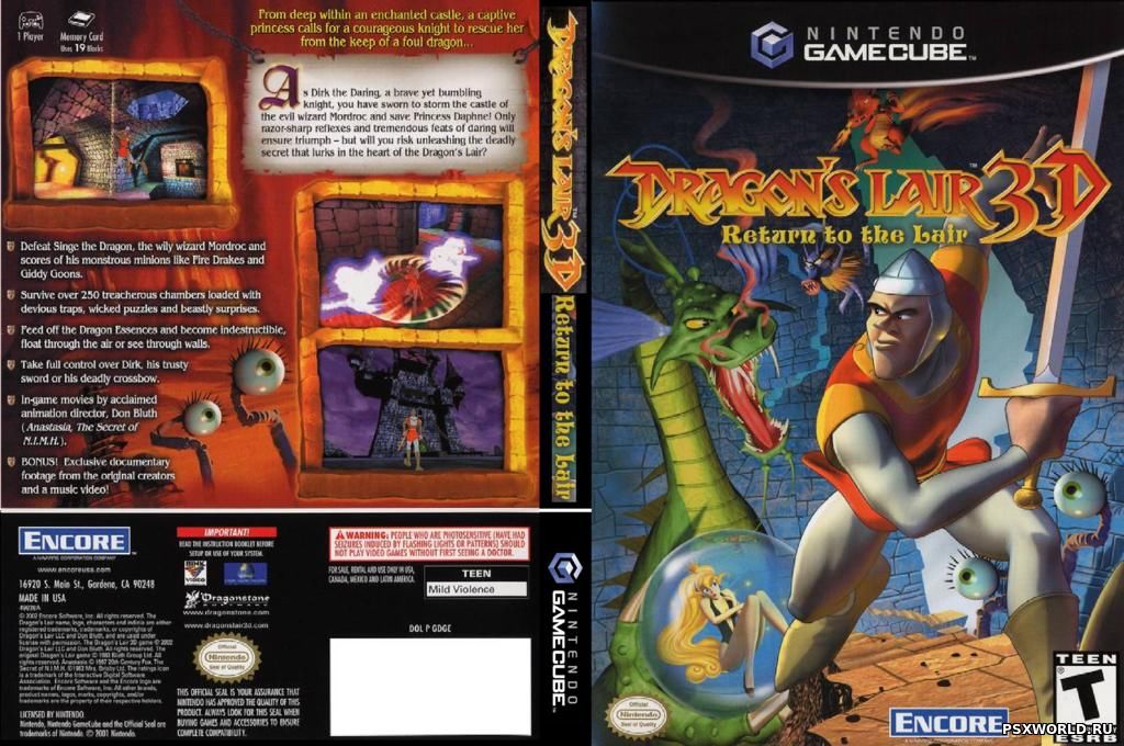 Dragon Lair 3D NTSC
