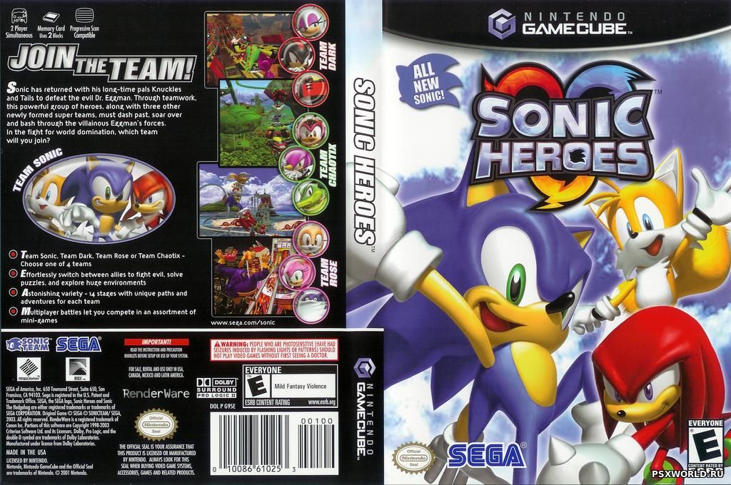 Sonic Heroes NTSC