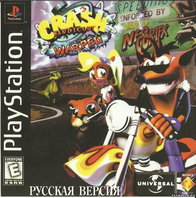 (PS) Crash Bandicoot Warped (RUS-PARADOX/NTSC)